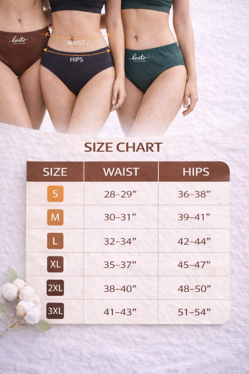 Pack of 3 Women’s Cotton Panties – Multicolor | Soft Breathable Everyday Comfort