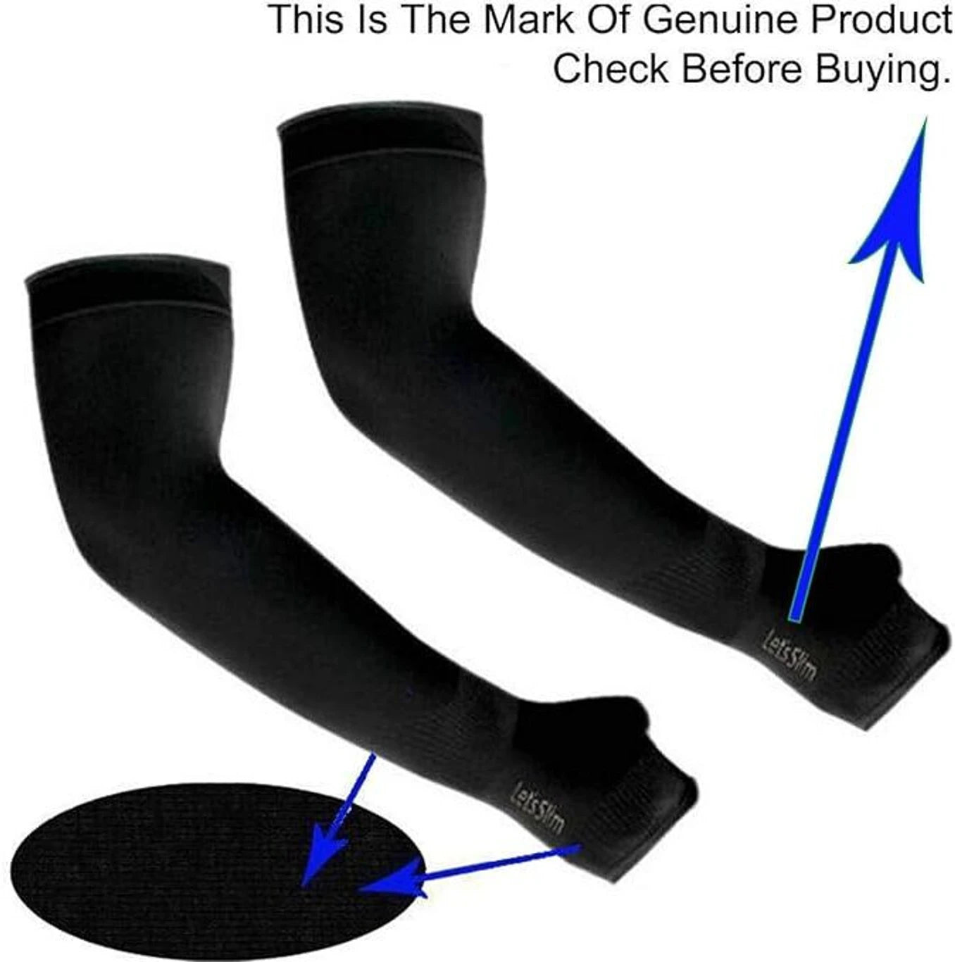 Sun Protection Sports & Driving Hand Cover Sleeves for Men & Women Cycling Gloves (Black)