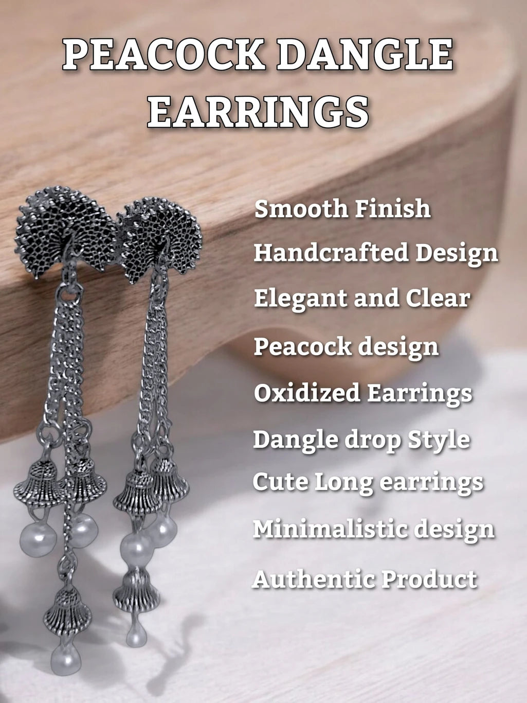 Beautiful Peacock earrings for Women / Girls Alloy Plug Earring
