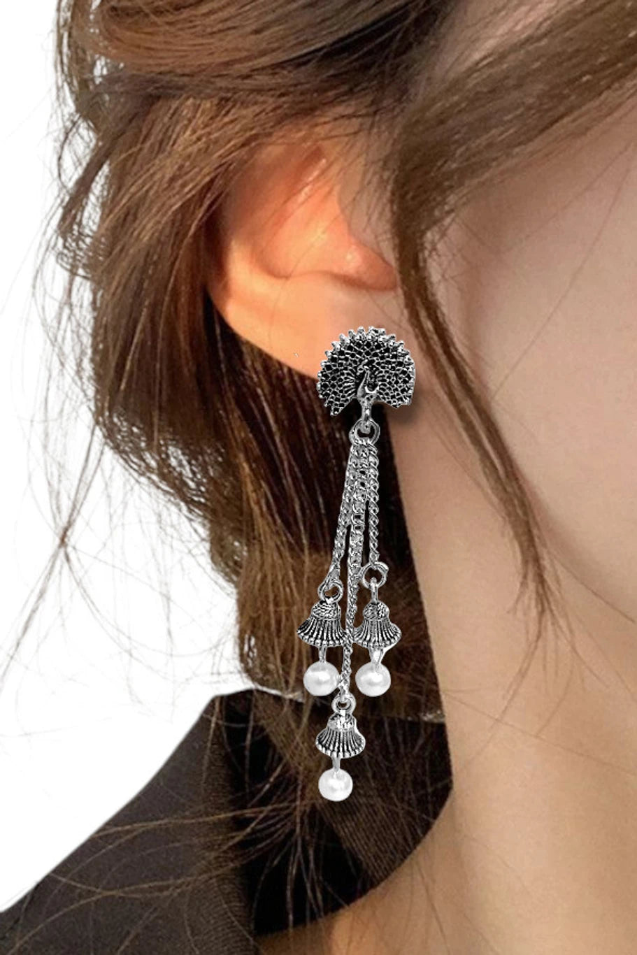 Beautiful Peacock earrings for Women / Girls Alloy Plug Earring