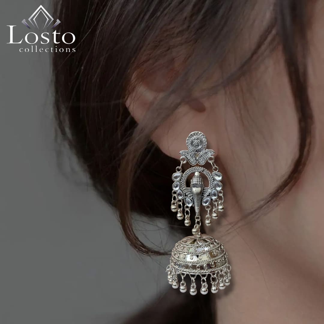 OxyGanpatiLongEarrings
