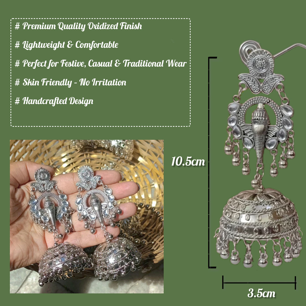 OxyGanpatiLongEarrings